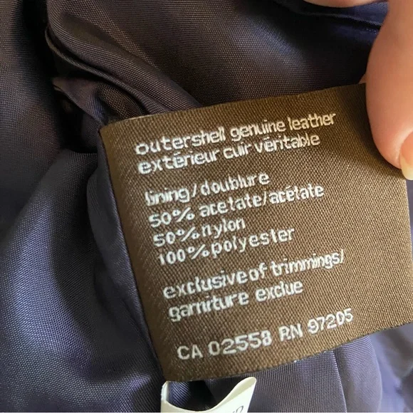 Danier Purple Fringe Suede Jacket - Picture 9 of 9